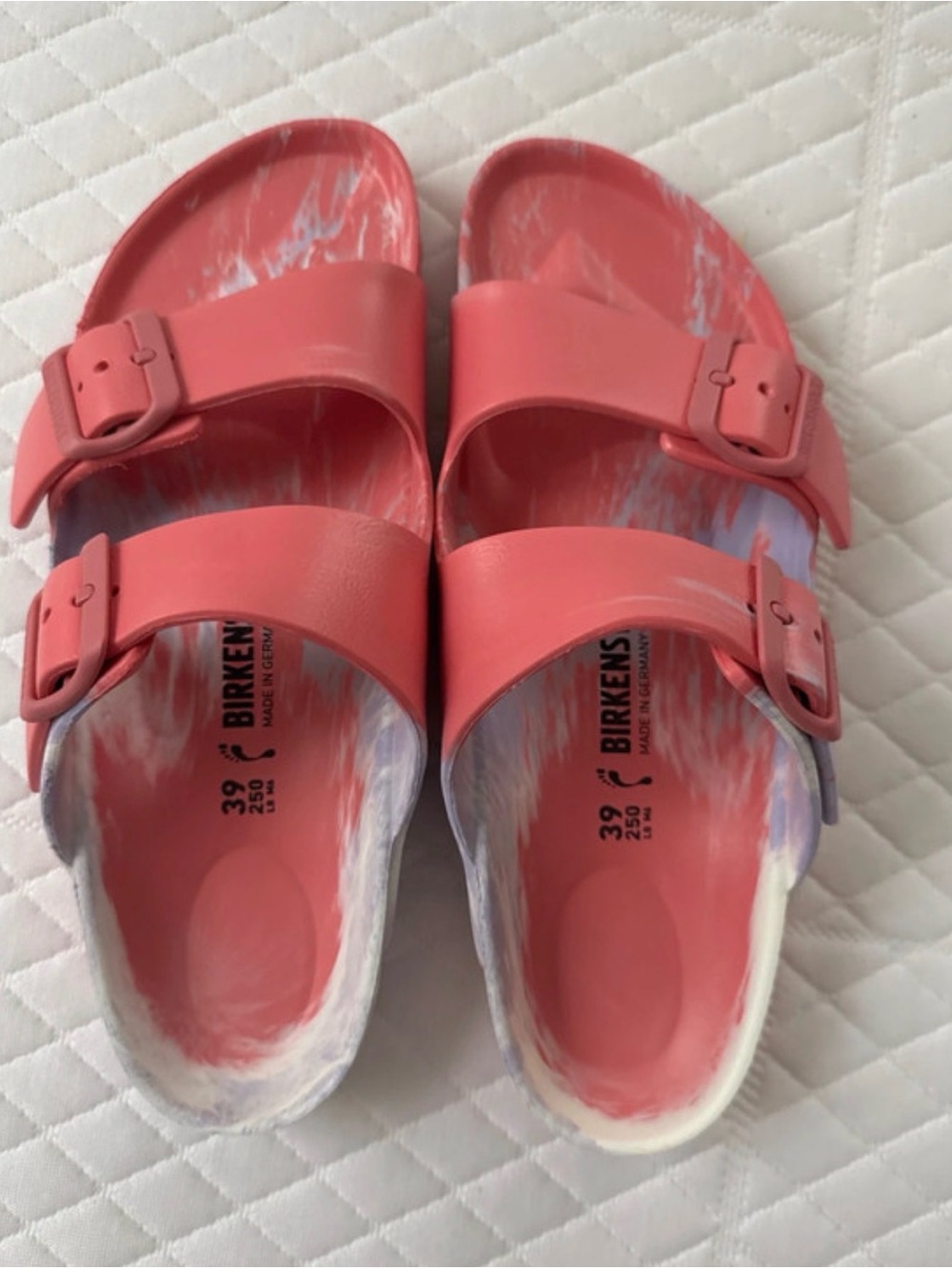 Birkenstock coral Arizona EVA Sandals